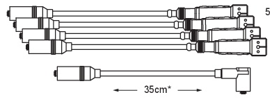 CABLE DE BUJIAS VW GOL/SENDA/SAVEIRO MOT AUDI 1.6/1.8  COD:GE15040