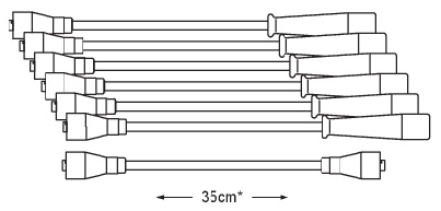 CABLE BUJIAS FORD FALCON/FARLAINE 6 CIL MOT 188-221