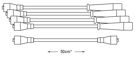 CABLE DE BUJIAS FORD TAUNUS 74/80 MOT 2.0/2.3L