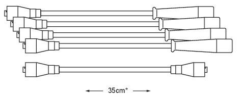 CABLE DE BUJIAS IKA/CONTINENTAL  4 CIL