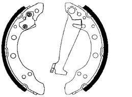 ZAPATAS FRENO VW FOX/GOLF/POLO/SENDA MED:200X40 COD:ZF25011