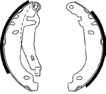 ZAPATAS DE FRENO CITROEN XSARA/PEUGEOT P-306 MED:180X32
