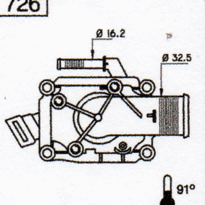 TERMOSTATO CITROEN C-3/C-4 /P-307 1.6 16V