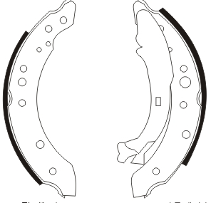 ZAPATA DE FRENO CITROEN C3/XSARA/XANTIA/CLIO II 824/0  MED:203X38